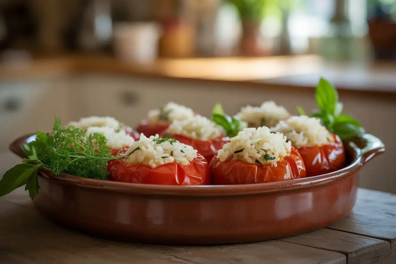 https://www.aloreedubois.fr/wp content/uploads/tomates farcies recette de grand mere avec riz